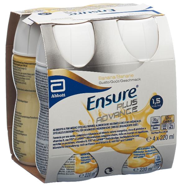 DrogerieMarkt24 - DrogerieMarkt24 ENSURE Plus Advance Banane 4 x 220 ml - DrogerieMarkt24