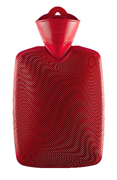 EMOSAN Wärmflasche Halblamelle rot