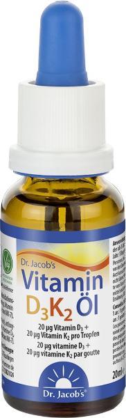 DR. JACOB'S Vitamin D3K2 Öl (20 ml)