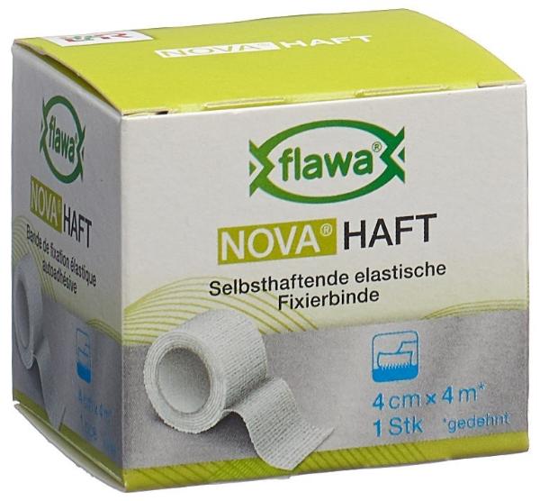 FLAWA NOVA Haft kohäsive Gazebinde 4cmx4m