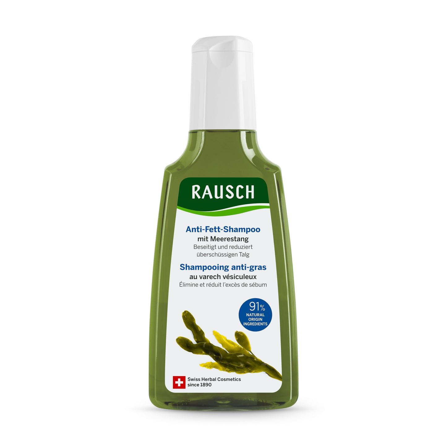 RAUSCH Anti-Fett-Shampoo mit Meerestang 3 Packungen à 200 ml