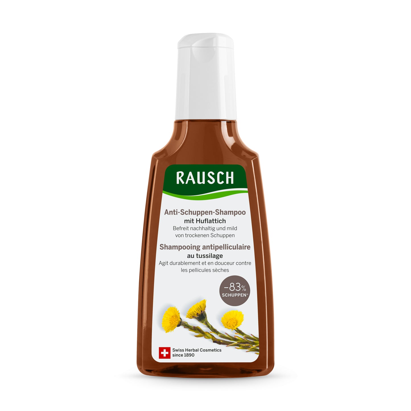 RAUSCH Anti-Schuppen-Shampoo mit Huflattich 3 Packungen à 200 ml