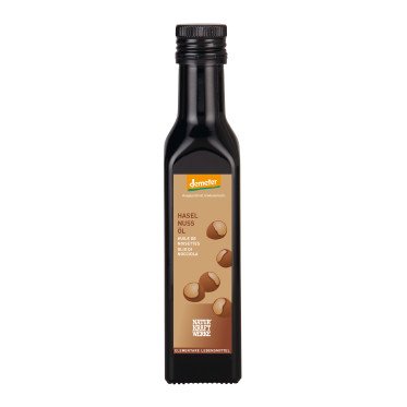 NaturKraftWerke Haselnussöl nativ, Demeter Flasche 250 ml/Glas Einweg