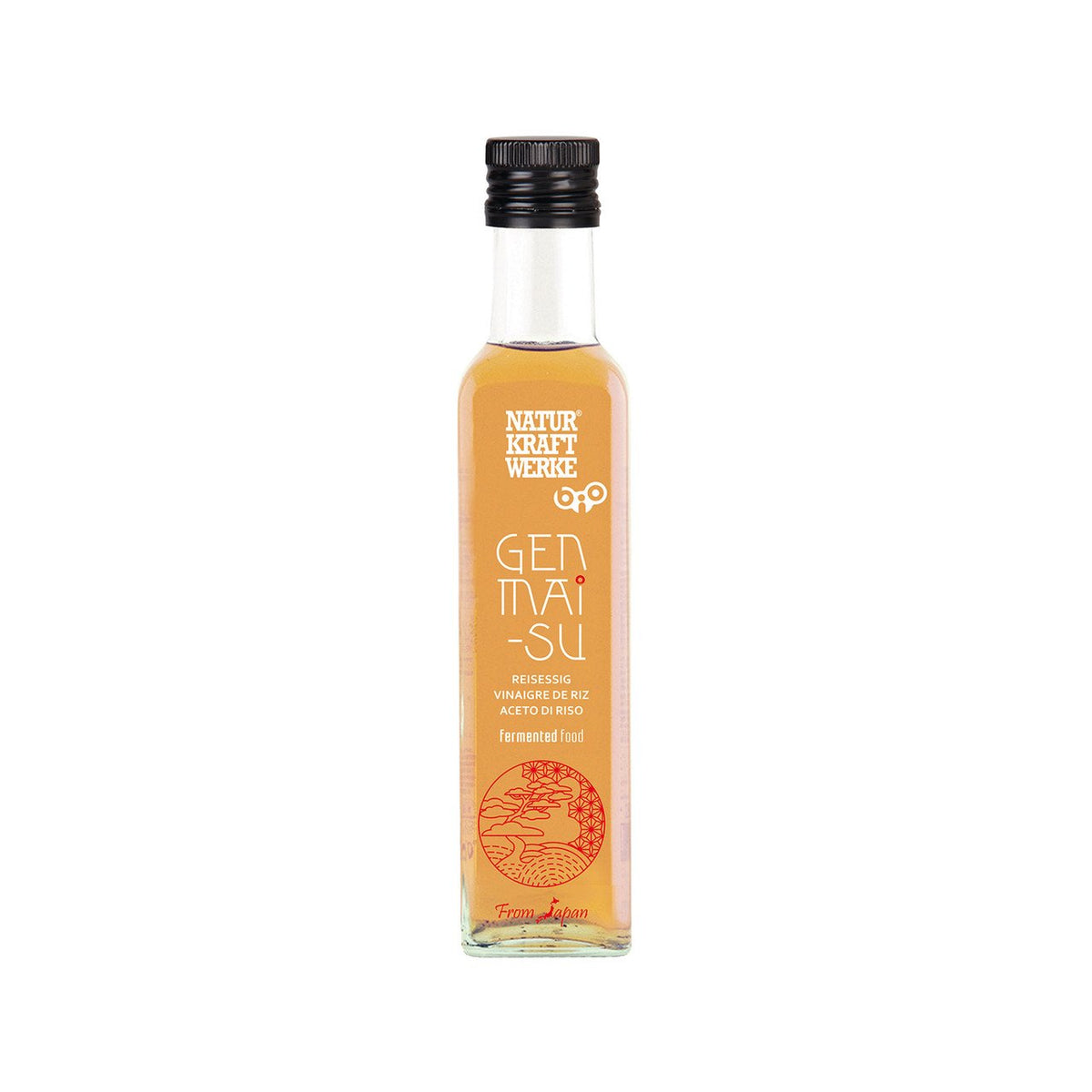 NaturKraftWerke Genmai-Su, Reisessig, CH Bio Flasche 250 ml/Glas Einweg