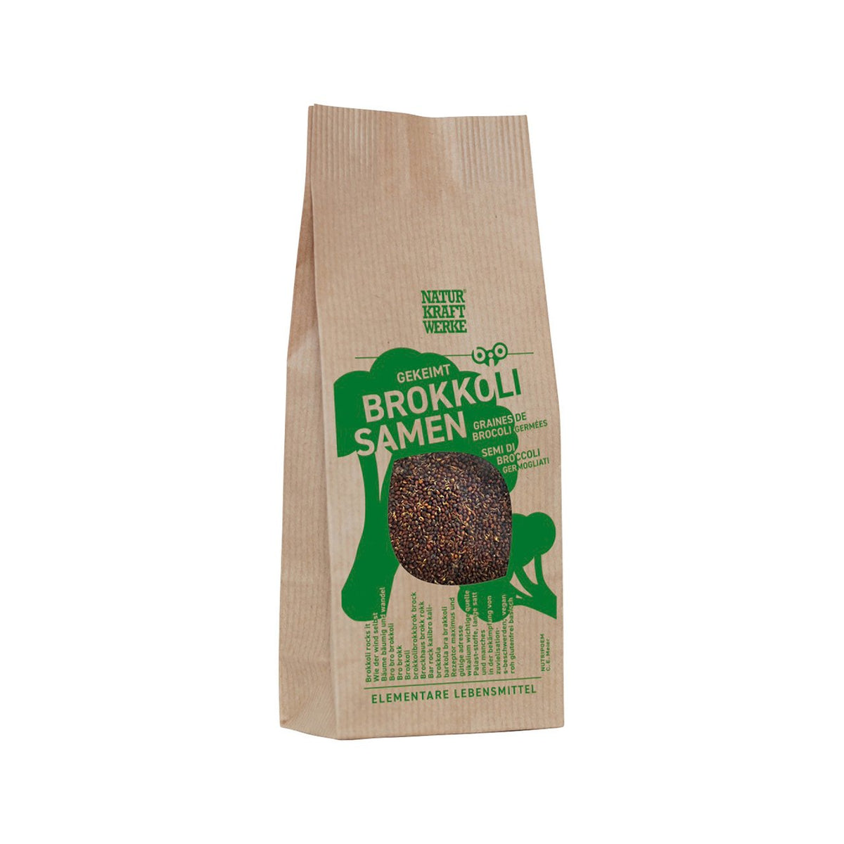NaturKraftWerke Brokkolisamen gekeimt, EU Bio Beutel 250 g
