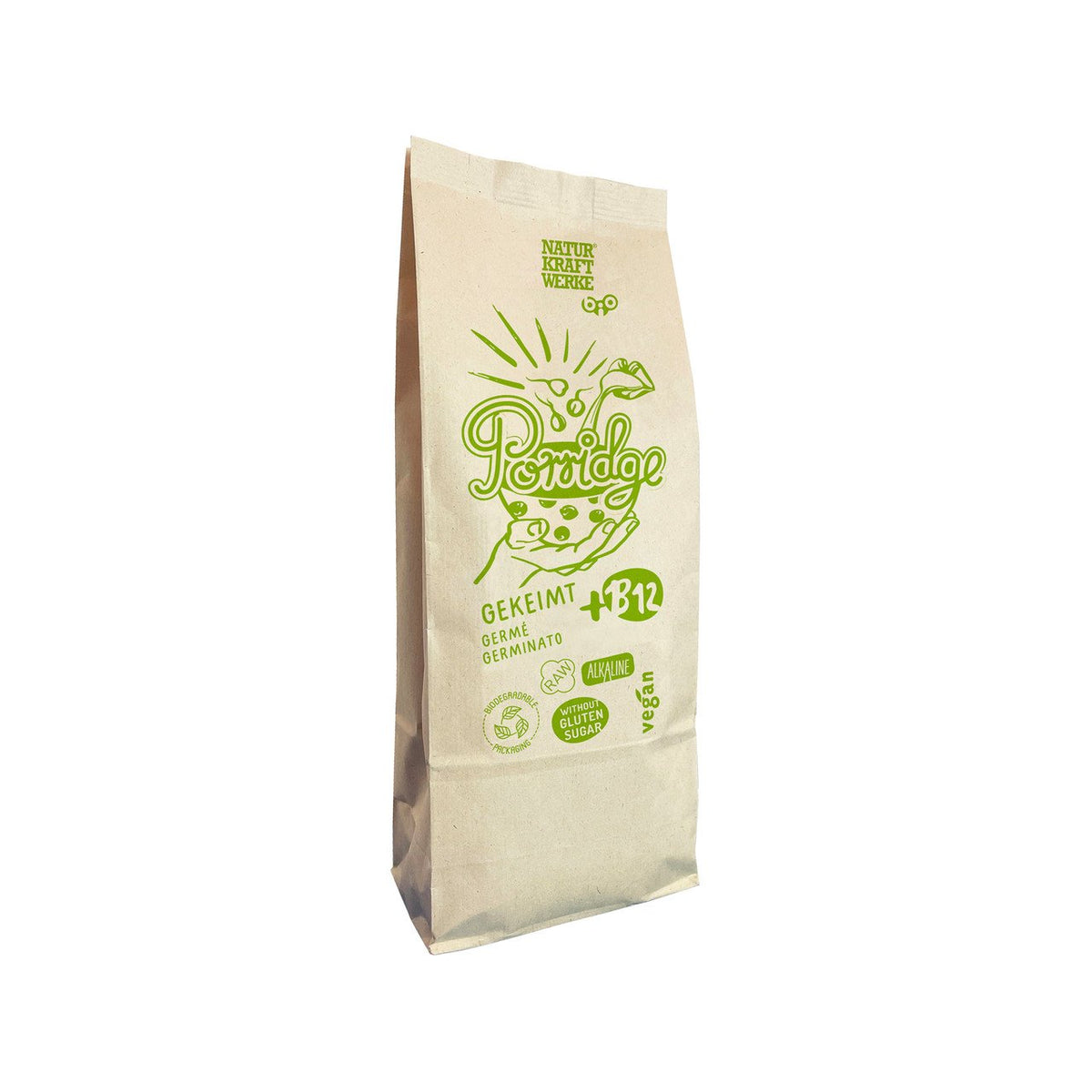 NaturKraftWerke Porridge mit B12, gekeimt, CH Bio Beutel 775 g
