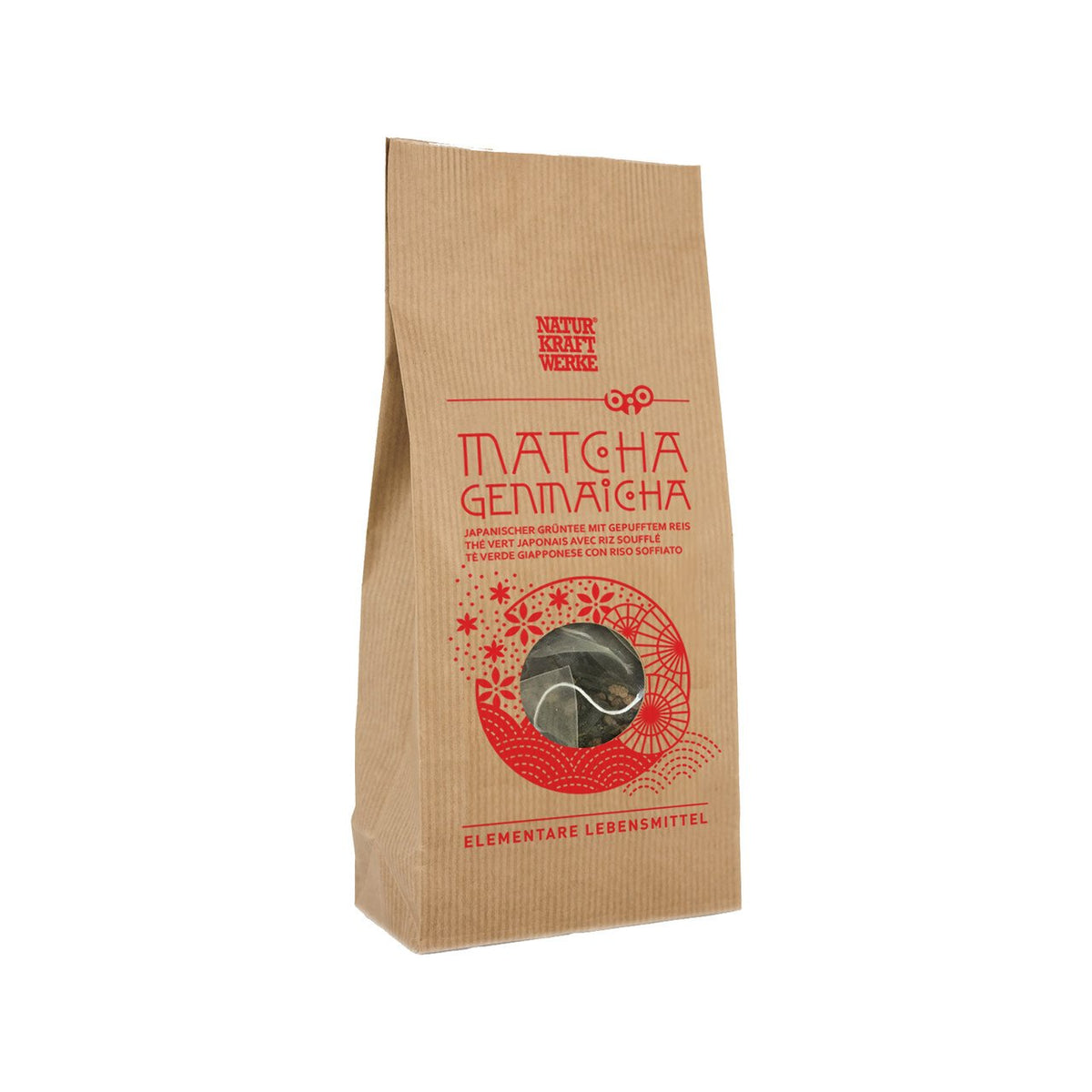 NaturKraftWerke Matcha Genmaicha, Grüntee, EU Bio Beutel 20 x 2.5 g
