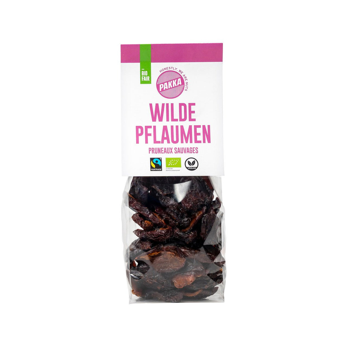Pakka Wilde Pflaumen, EU Bio / FLO-Fairtrade Beutel 150 g