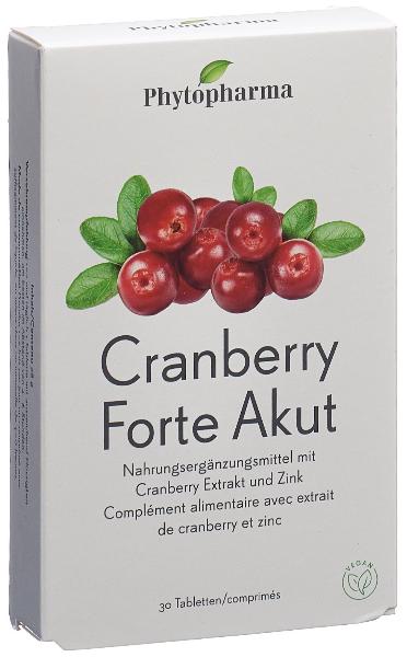 DrogerieMarkt24 - DrogerieMarkt24 PHYTOPHARMA Cranberry Forte Akut Tabl 30 Stk - DrogerieMarkt24