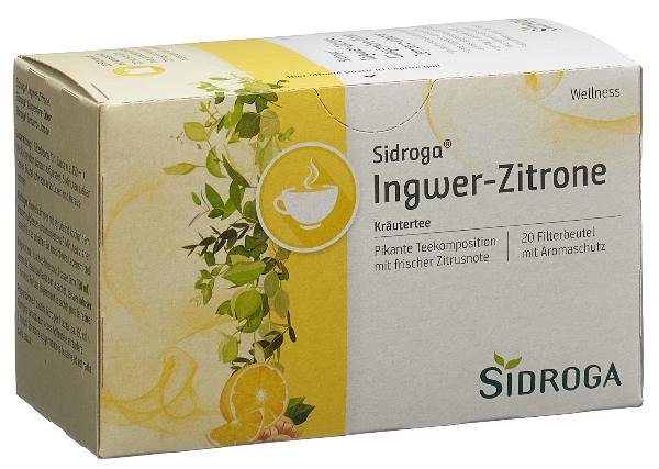 SIDROGA Ingwer-Zitrone Btl 20 Stk