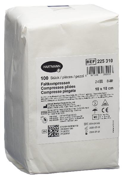IVF Faltkompresse T24 10x10cm 8fach 100 Stk