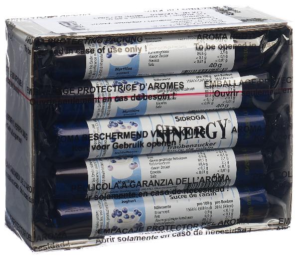 SINERGY Traubenzucker Heidelb Joghurt 15 x 40 g