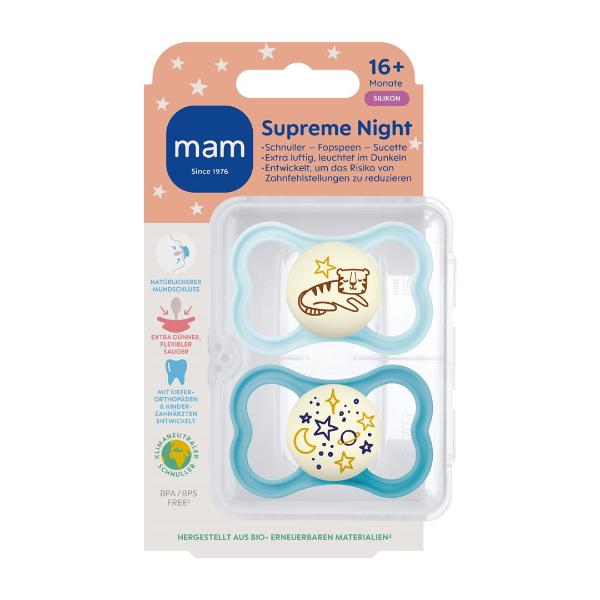 MAM Supreme Night Nuggi Sili 16-36m 2 Stk