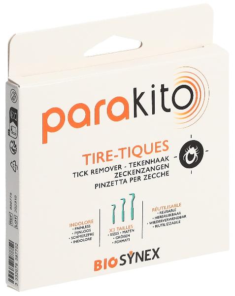 PARAKITO Zeckenzangen 3 Stk