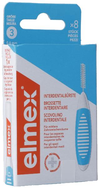 ELMEX Interdentalbürsten 0.6mm blau 8 Stk