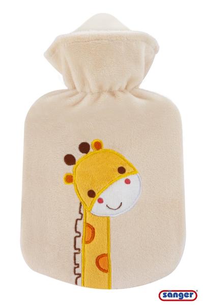 SÄNGER Wärmflasche Velourbezug 0.8l Giraffe