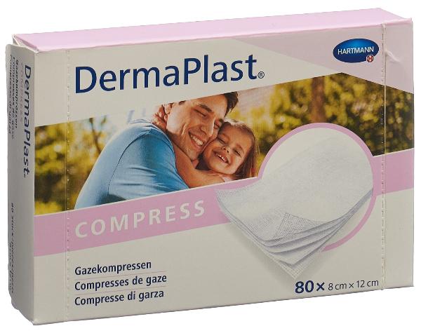 DERMAPLAST Compress 8x12cm Box 80 Stk