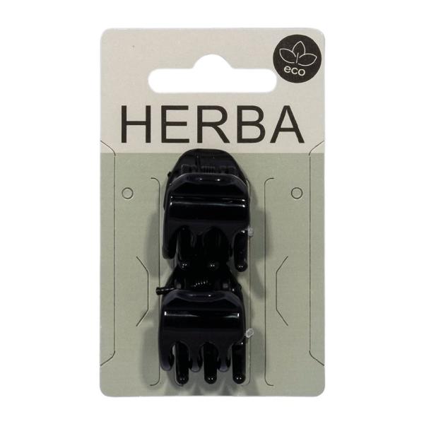 HERBA Ecofriendly Klammer 2.2cm schwarz 2 Stk