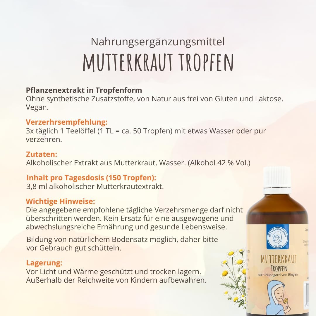 Hildegards Laden - Mutterkraut Tropfen 100ml