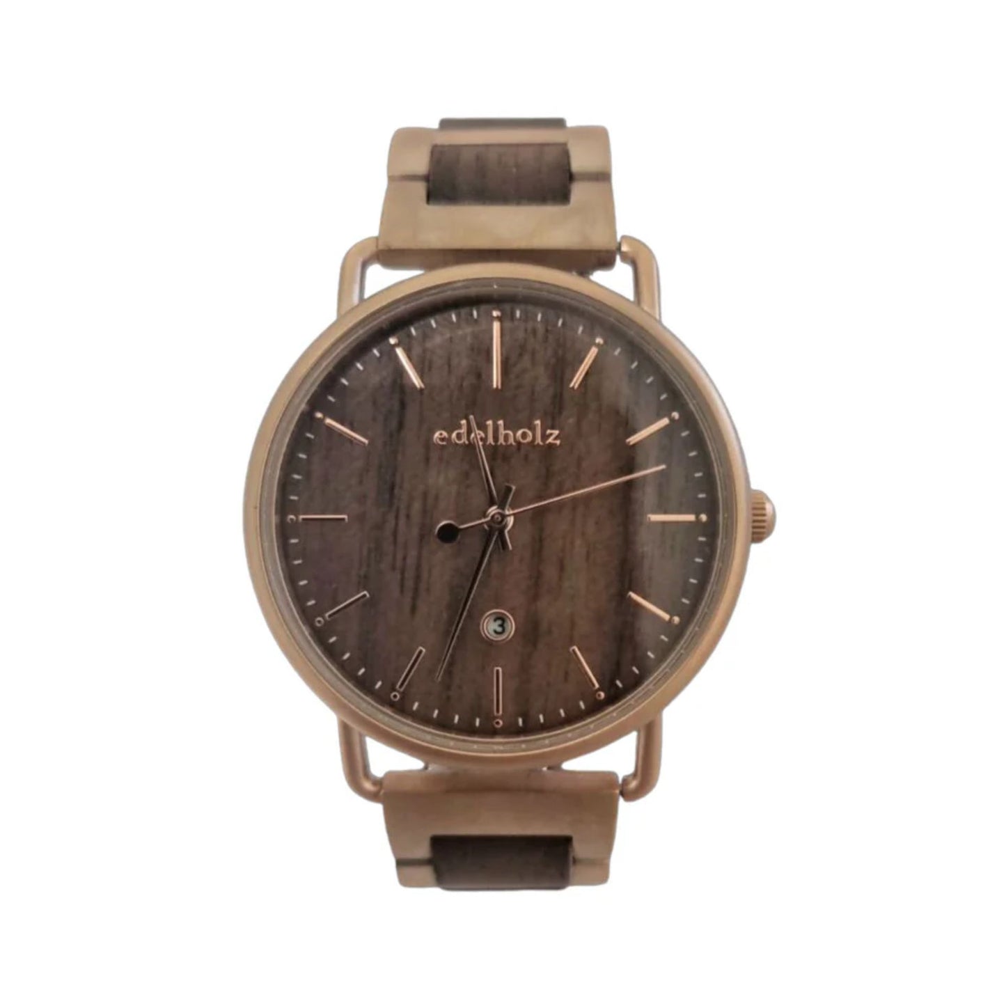 EDELHOLZ Armbanduhr "RHEA" WALNUT ROSA