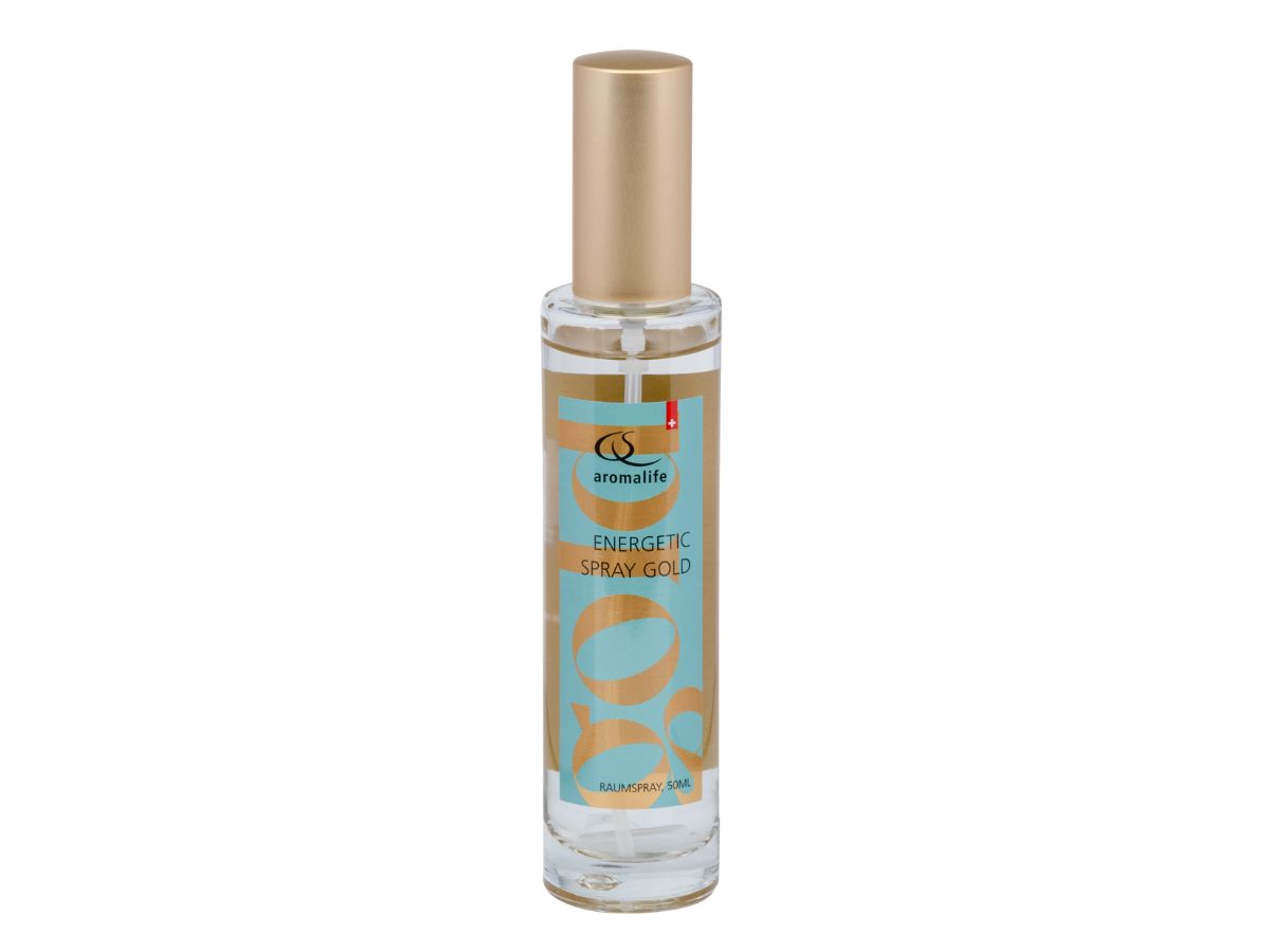 Aromalife Energetic Spray Gold mit Bergkristall (50 ml)