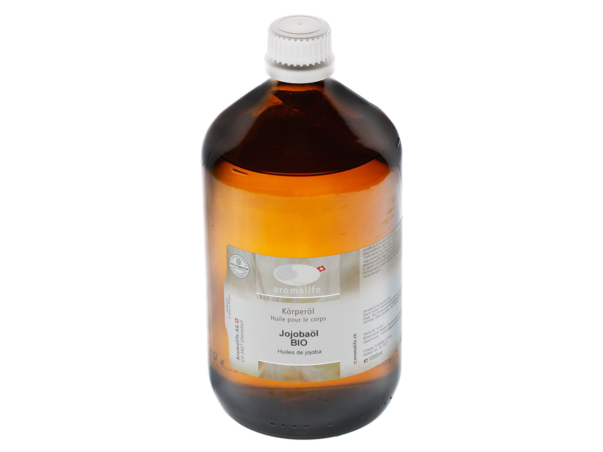 AROMALIFE Jojobaöl - BIO Körperöl 1 l
