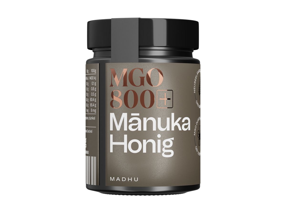 MADHU HONEY Manuka Honig MGO800 Glas 250 g