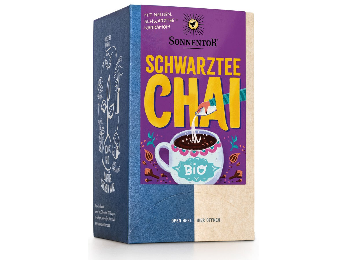 SONNENTOR Schwarztee Chai Tee BIO Btl. à 18