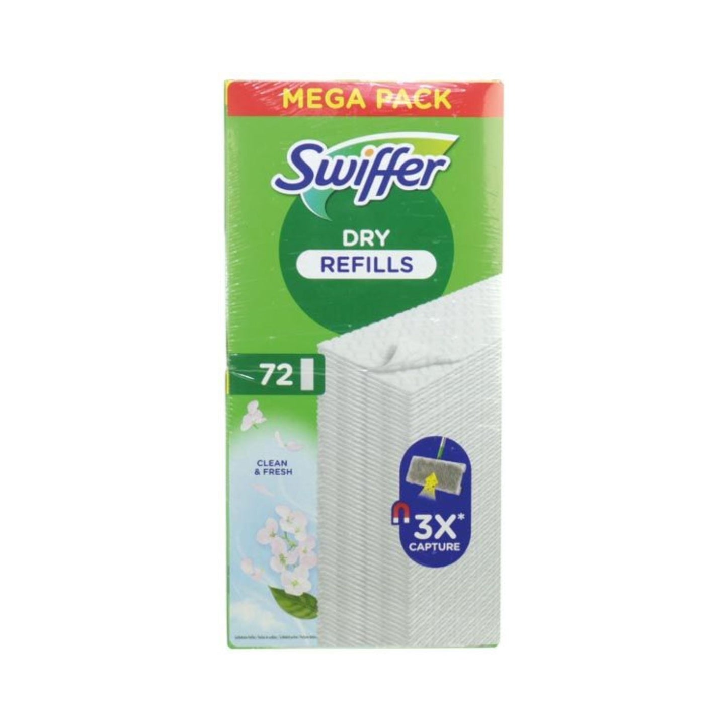 SWIFFER Trocken Wischtücher Mega Pack mit 72 Tüchern