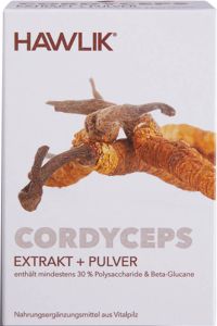 HAWLIK Cordyceps Extrakt + Pulver Kaps 120 Stk