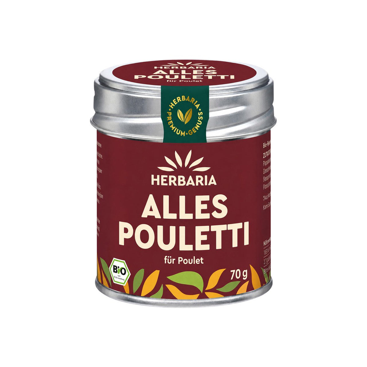 Herbaria Alles Pouletti Gewürzzubereitung Bio, 70 g