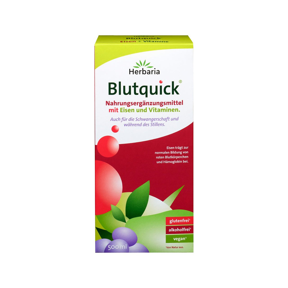 Herbaria Blutquick mit Eisen und Vitaminen, 500 ml