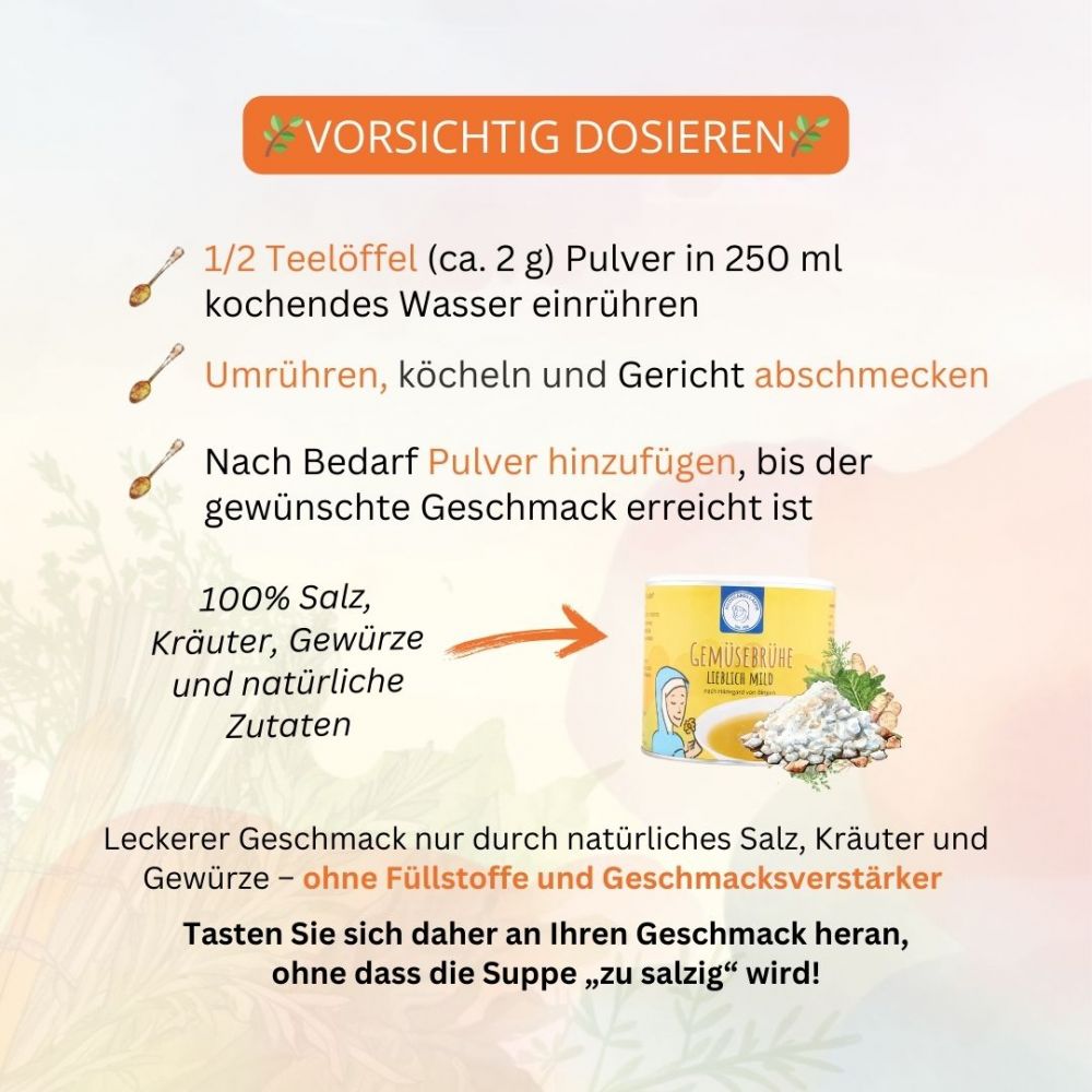 HILDEGARD VON BINGEN - Gemüsebrühe lieblich mild (380 g)
