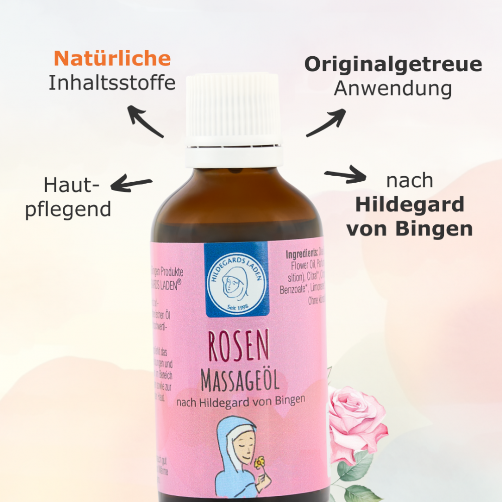 HILDEGARD VON BINGEN - Rosen Massageöl (50 ml)