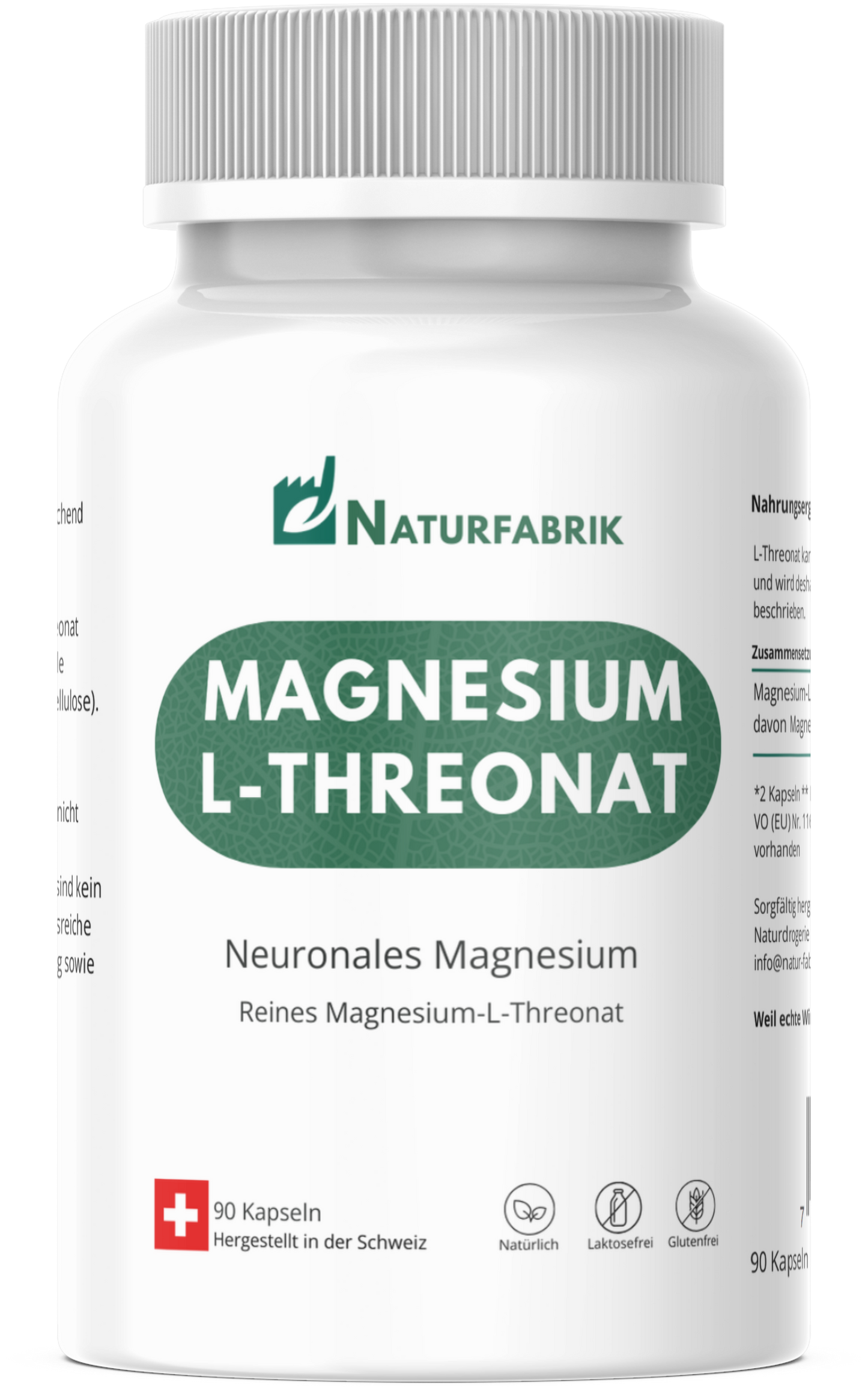 NATURFABRIK Magnesium-L-Threonat Kapseln 90 Stück