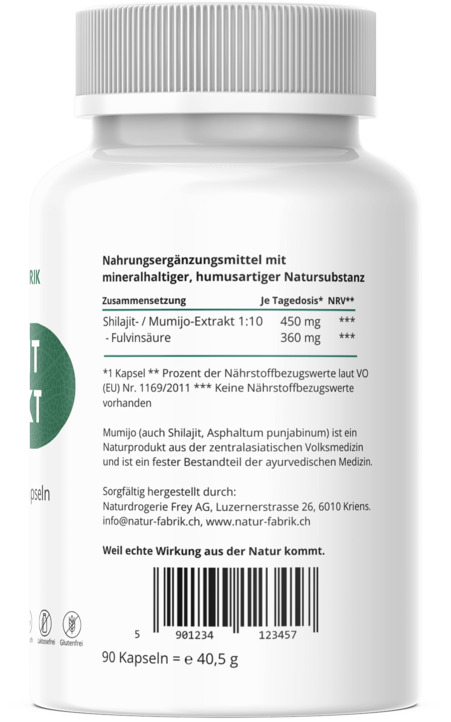 NATURFABRIK Shilajit Mumijo Extrakt Kapseln 90 Stk