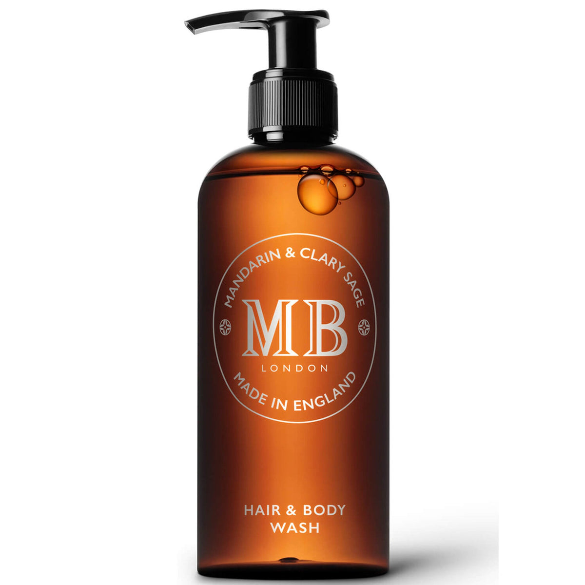Molton Brown Mandarin & Clary Sage Hair & Body Wash, 300 ml, Pumpspender