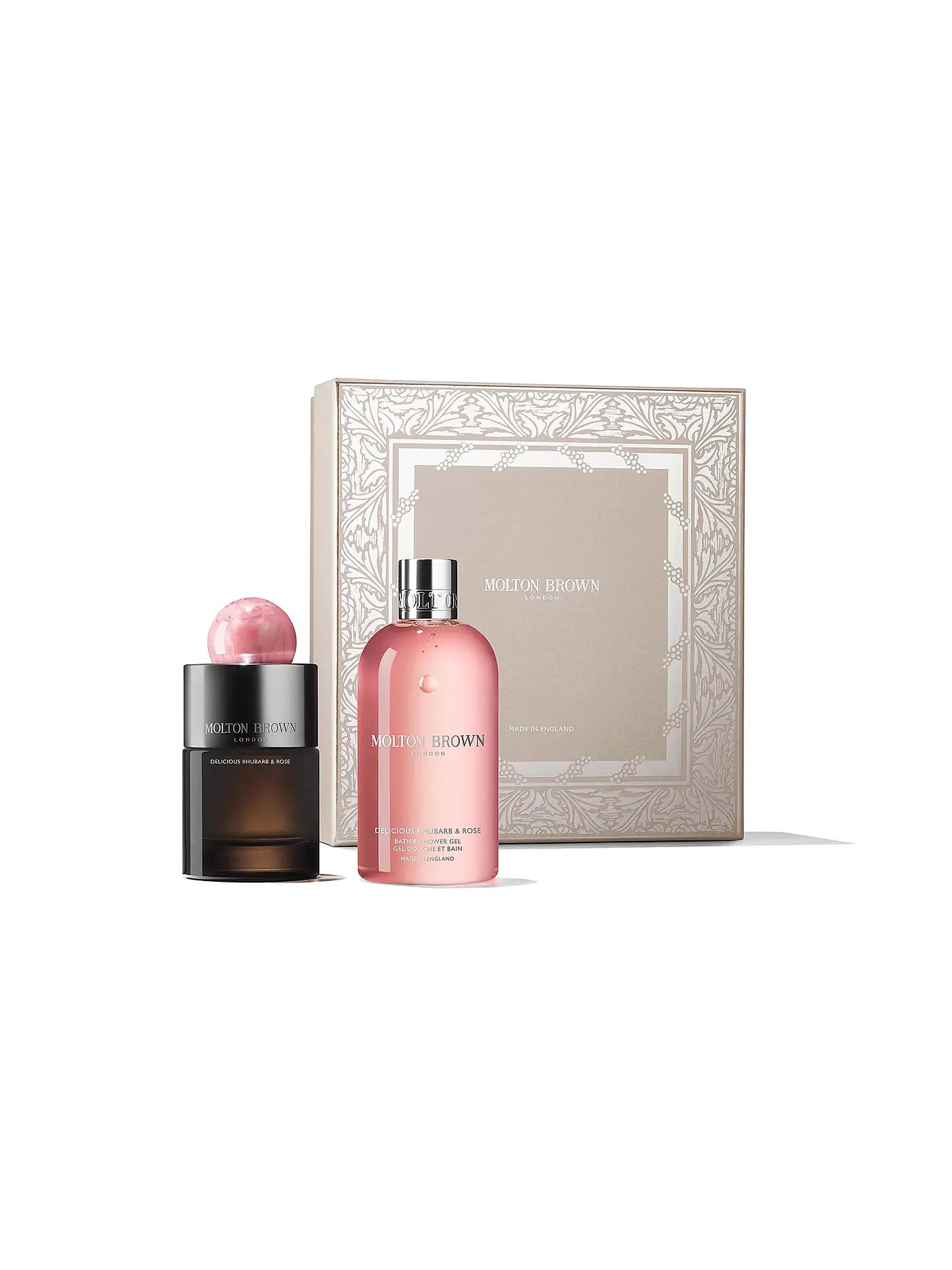 MOLTON BROWN XM-25 Geschenkset - Delicious Rhubarb & Rose Eau de Parfum Duo-Geschnekset 300ml / 100ml
