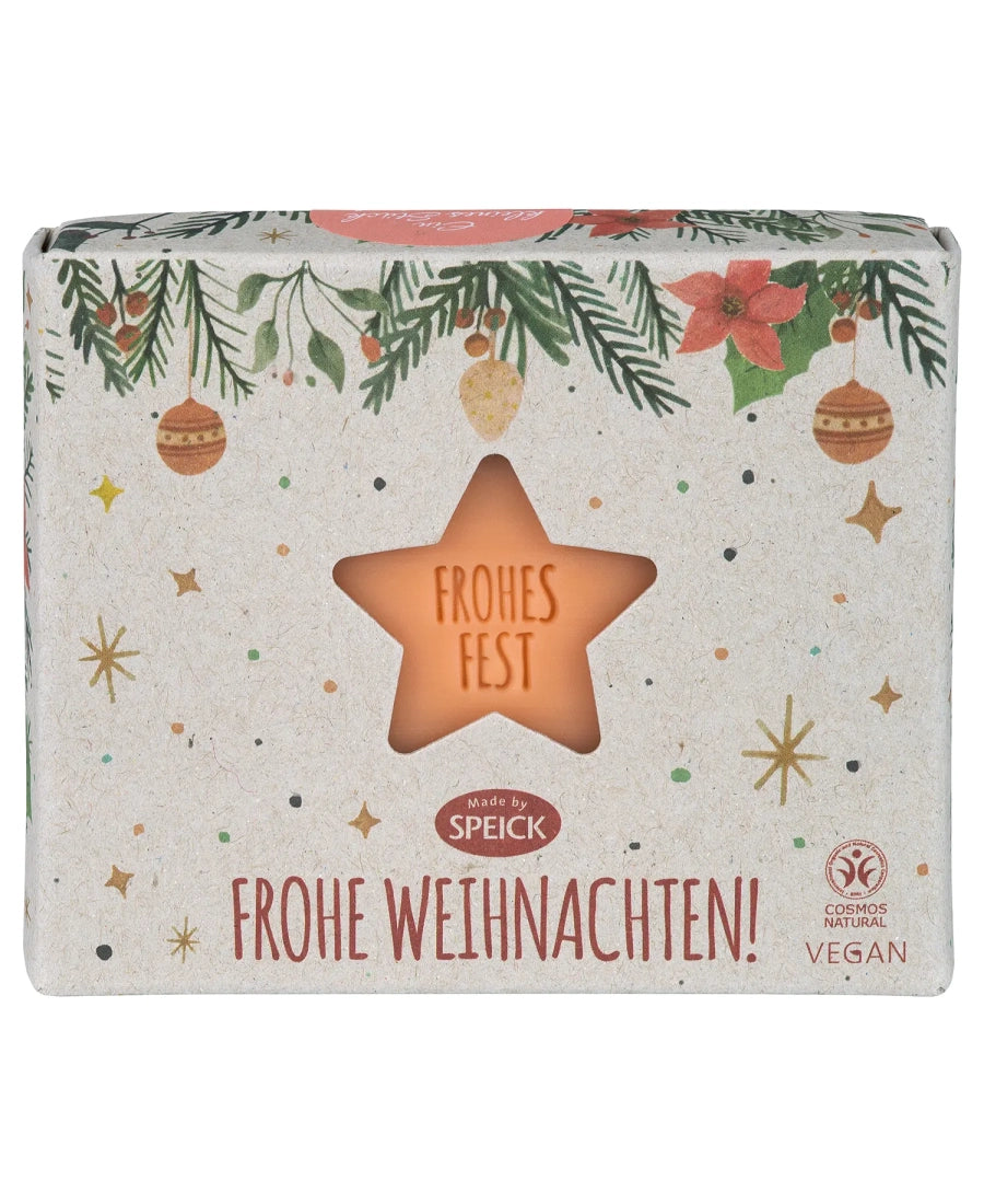 SPEICK Pflanzenölseife Weihnachtsseife Frohes Fest (120g)