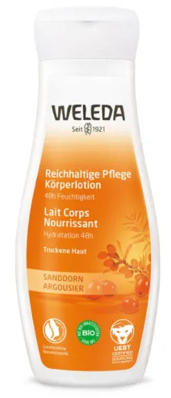 WELEDA Sanddorn Reichhaltige Pflegelotion 200 ml