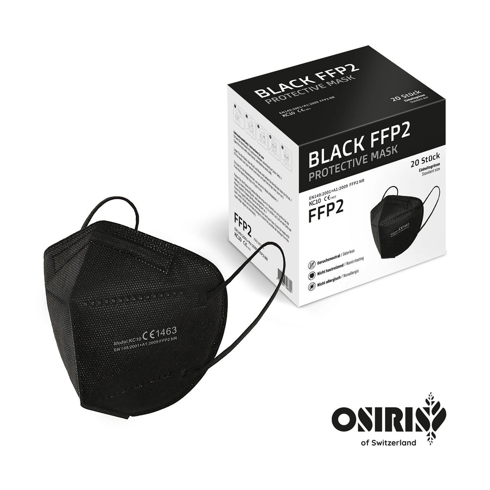 PANDEMIE Osiris Black Mask FFP2, Mundschutzmasken