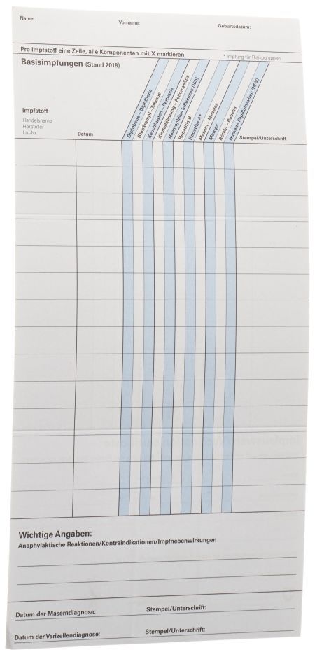 BAG Impfausweis national blau D