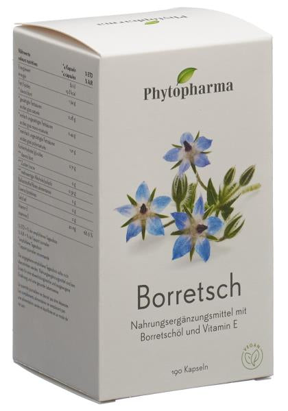 PHYTOPHARMA Borretsch Kaps 500 mg 190 Stk