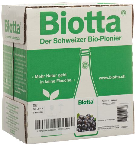BIOTTA Cassis Bio 6 Fl 5 dl