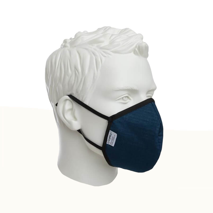 UNREPA Stoffmaske LIVIPRO, waschbar, blau Gr. L, XL
