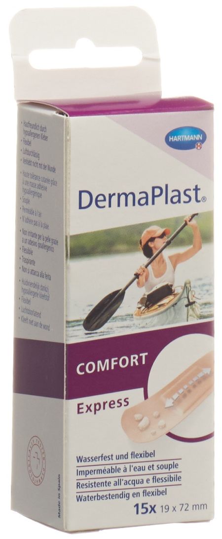 DERMAPLAST COMFORT Express Strips 19x72mm 15 Stk