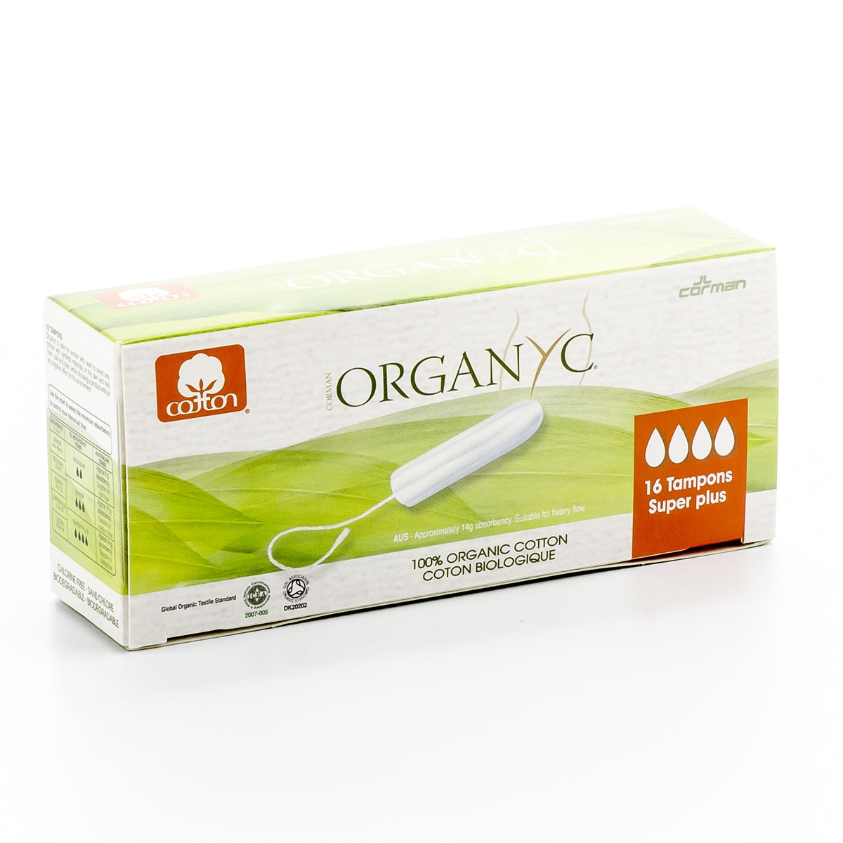 DrogerieMarkt24 - DrogerieMarkt24 ORGANYC Tampons Super Plus 16 Stk - Burgerstein