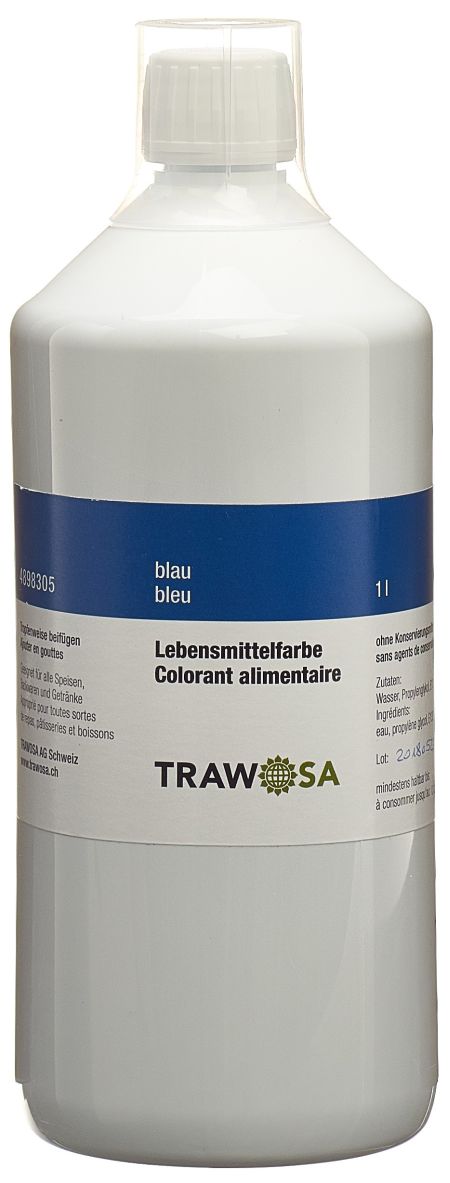 TRAWOSA Lebensmittelfarbstoff blau 1000 ml
