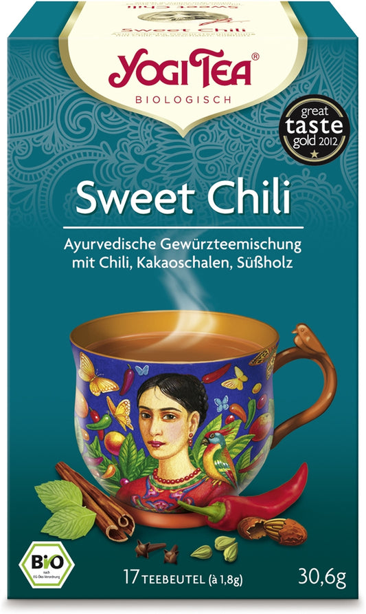 DrogerieMarkt24 - DrogerieMarkt24 YOGI Tee Sweet Chili D/F/I Btl 17 Stk - Burgerstein