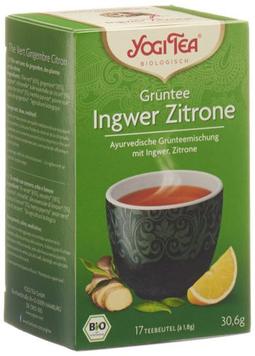 YOGI TEA GrÃ¼ntee Ingwer Zitrone 17 Btl 1.8 g